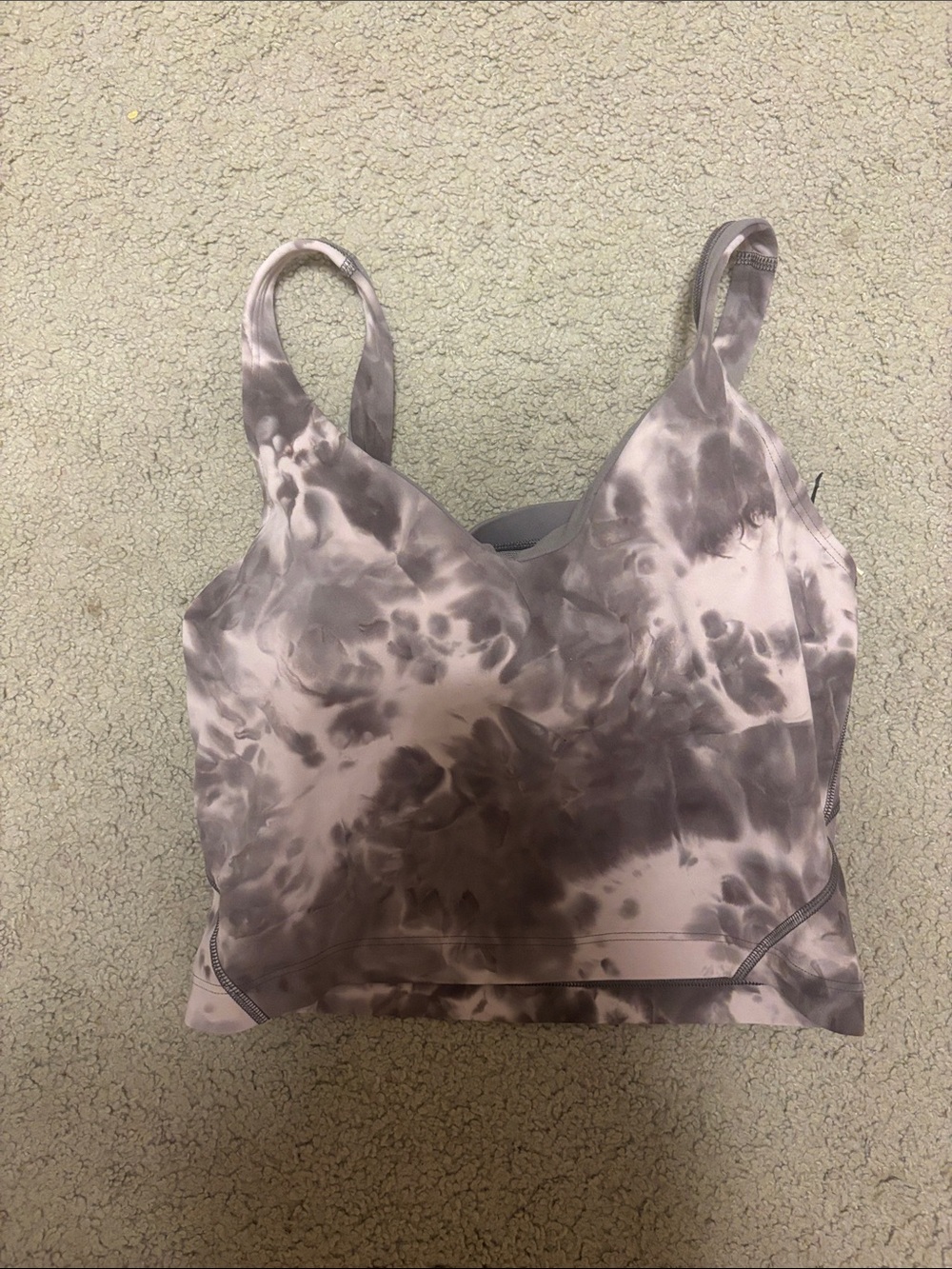 Lulu align tank in Grayish Purple and Creamy pink size 4